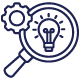 Icon representing readiness for AI-driven discovery and search